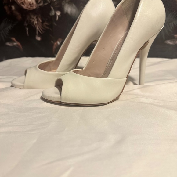 BCBGeneration White Peep Toe Pump - Picture 3 of 4